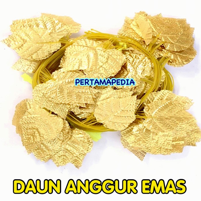 TERBARU DAUN RAMBAT PLASTIK/ DAUN RAMBAT ARTIFICIAL/ DAUN WARNA EMAS/ AQUARIA BERKUALITAS