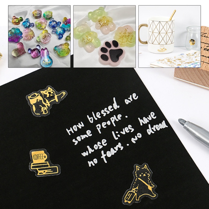 SIY  6Sheets UV Epoxy Resin Filling Material Cute Cats Stickers DIY Crafts Jewelry Making Filler Resin Mold Decorative Lables