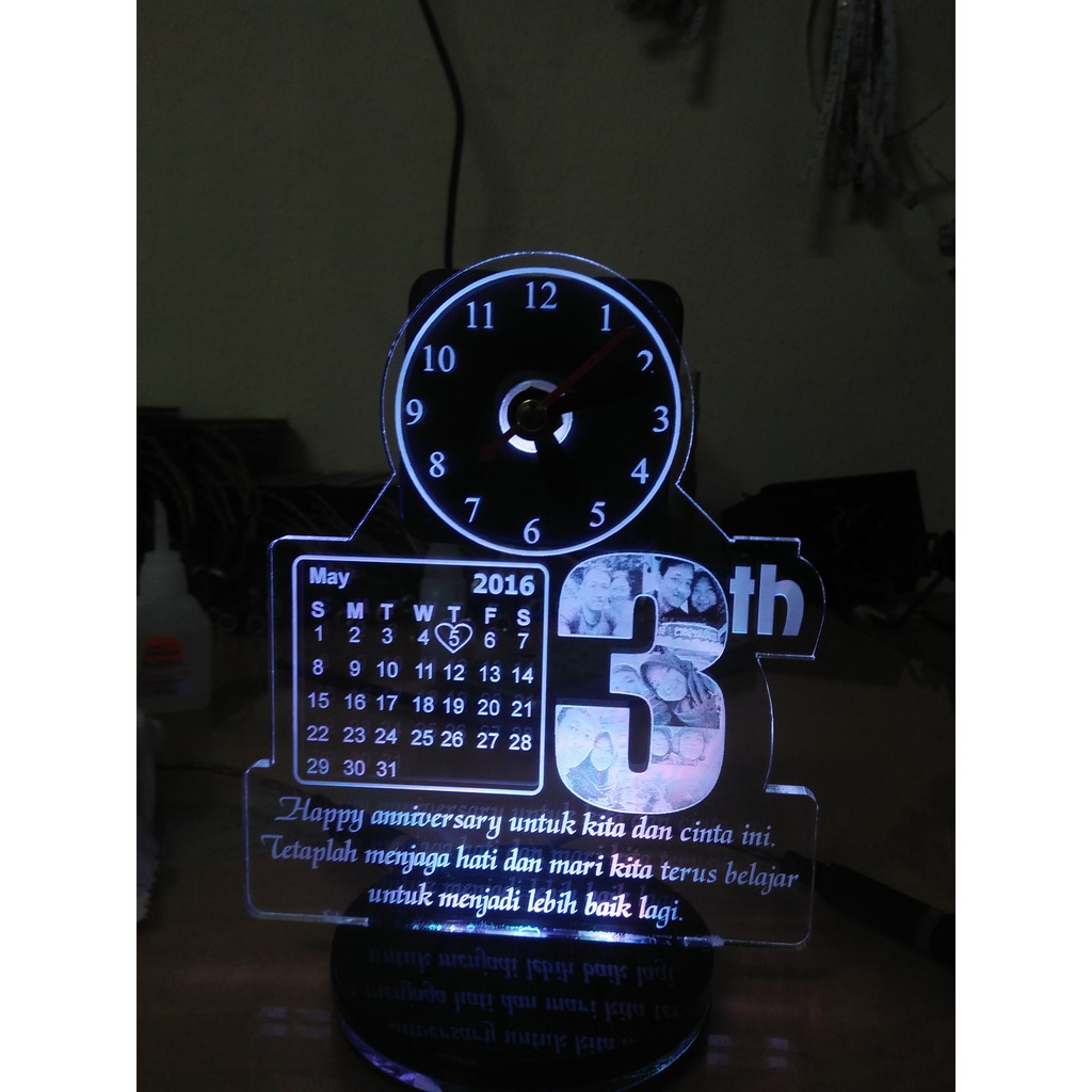 Kado Unik Custom Lampu Hias Akrilik