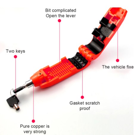 Capslock Kunci Stang Pengaman Motor Griplock/ Kunci Rem Motor Anti Maling / Capslock Gembok Motor