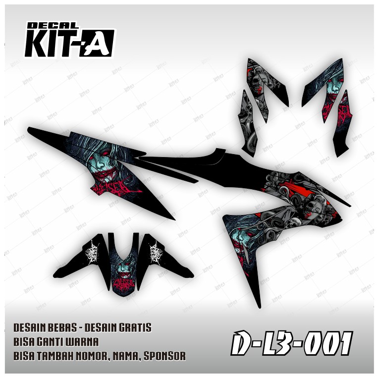 Decal Stiker Sonic 150 Dekal Sticker Striping Custom Motor Sonic Dekal Stiker Honda Sonic