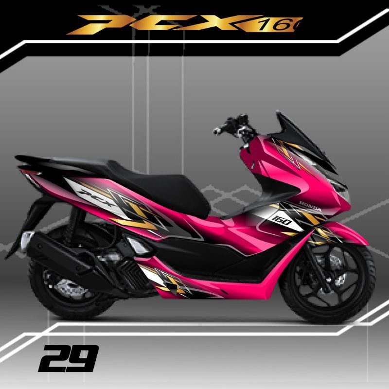 Decal stiker variasi motor new Honda PCX 160 full body