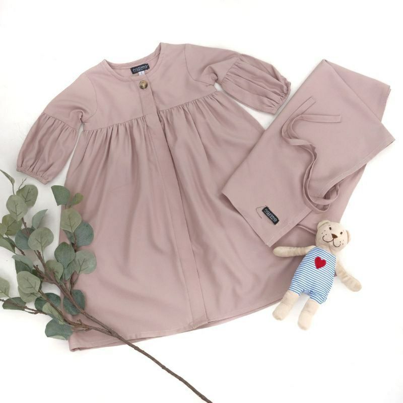 Zenifha.id- Gamis Bayi Perempuan Newborn Baru Lahir AQILA GAMIS SET- Gamis Anak 1 2 3 4 5 6 Tahun- G