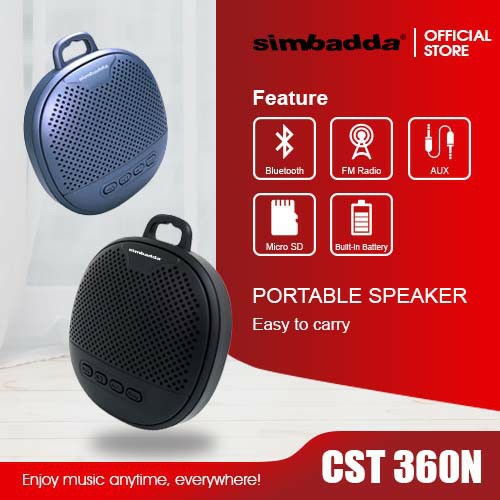 SPEAKER MULTIMEDIA SIMBADDA CST 360N BLACK / BLUE SUBWOOFER MINI PORTABLE