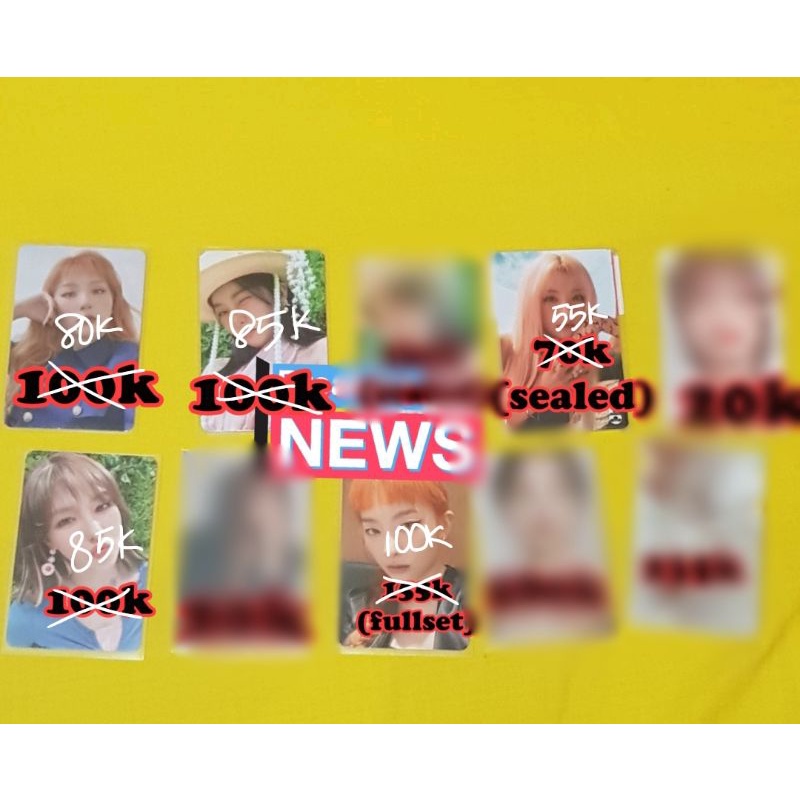 CLEARANCE SALE photocard pc seulgi wendy red velvet redvelvet rv finale nunmul feel my rhythm fmr la