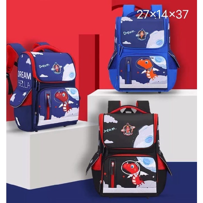 Tas Sekolah Anak Laki Laki Dinosaurus / Ransel Anak Ngaji / Tas Ransel Anak Sekolah PAUD TK SD / Ransel Anak Sekolah Terbaru / Tas Ransel Anak Terlaris / Tas Ransel Anak Kekinian / Tas Ransel Anak Ngetrend 2022