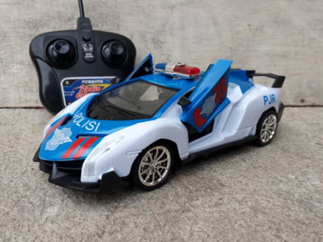 Remote Control Polisi PJR - RC Car Police Lamborgini