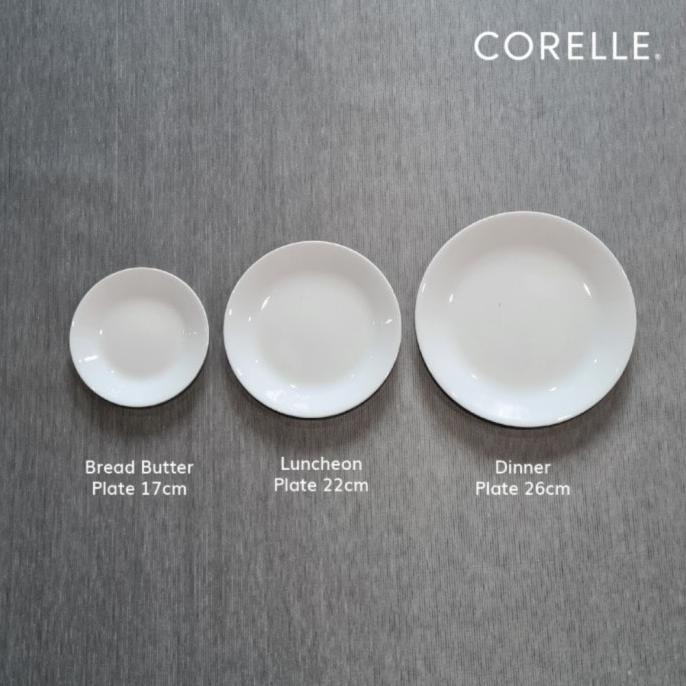 Corelle Piring Makan Putih Polos MURAH