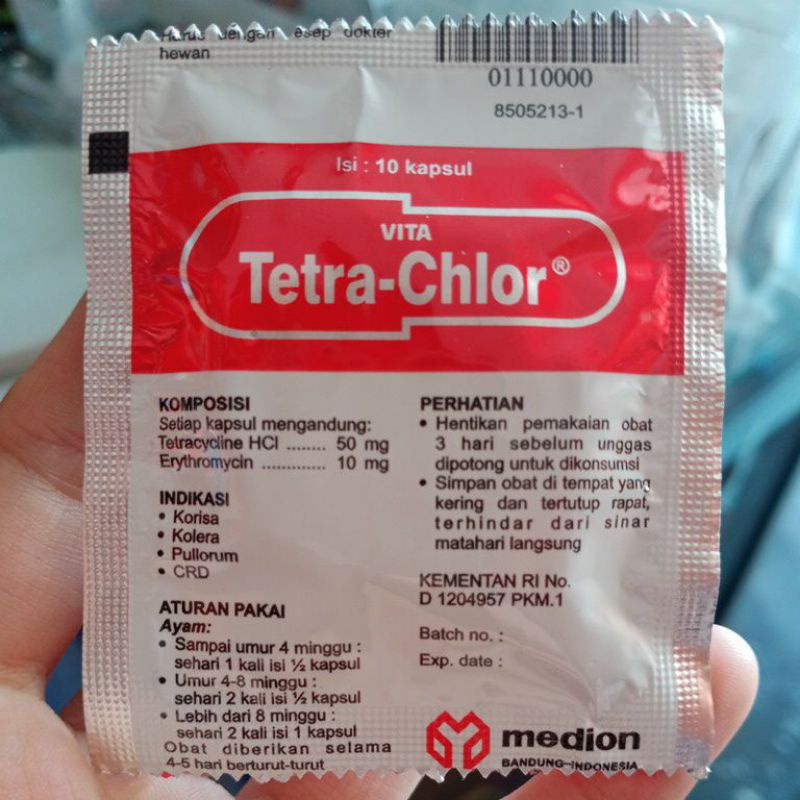 vita tetra-chlor obat ayam