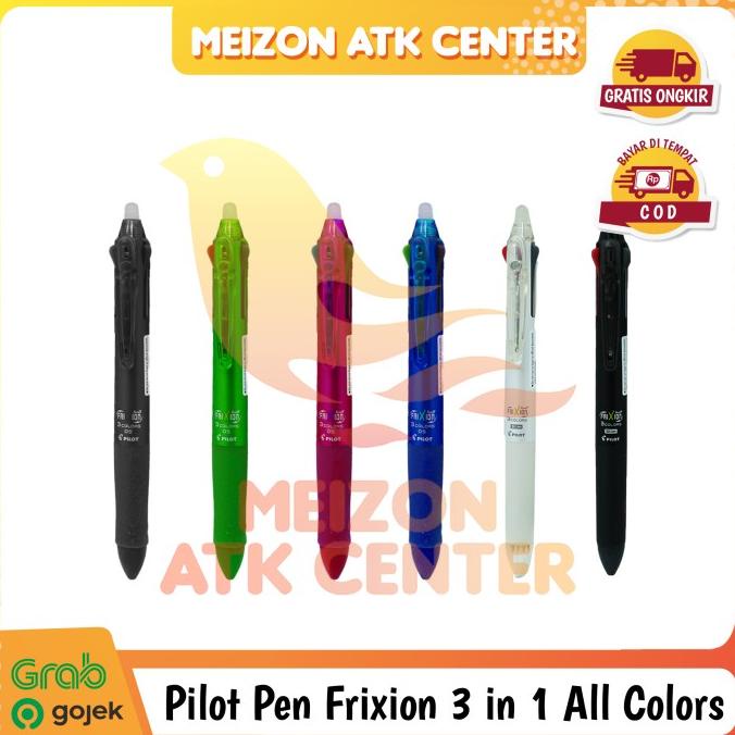 

[COD] PILOT FRIXION 3 IN 1 !!! IMPOR JEPANG BISA DIHAPUS (0'5) TERUJI Kode 370