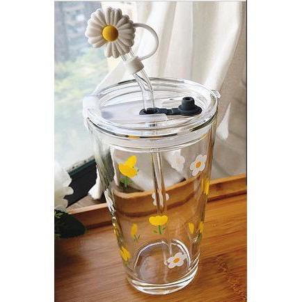 Gelas Tumbler 419 bahan kaca tebal mug Gelas tumbler sedotan Milk
