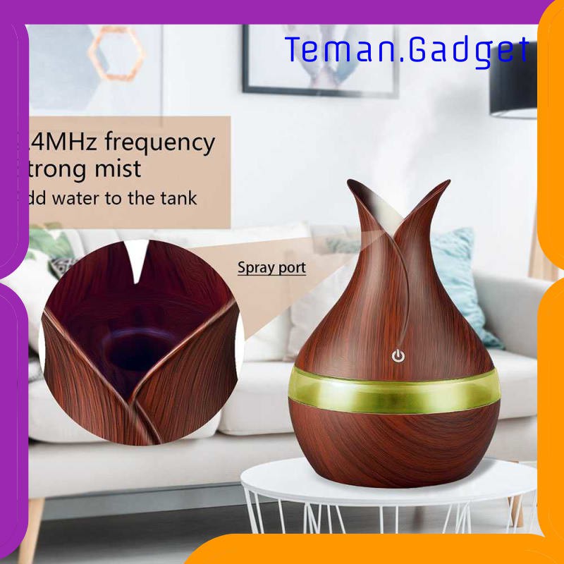 TG-CE069 JUTAOHUI Air Humidifier Aromatherapy Diffuser Wood 300ml - YX-188