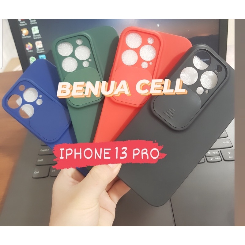 IPHONE 13 PRO CASE SLIDE PLUS PELINDUNG KAMERA IPHONE 13 PRO - BENUA DUNIA