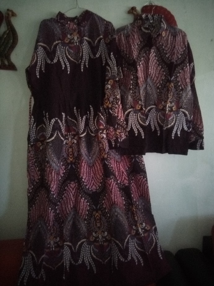 Cod Maura Couple - Sania Ruffle Batik Couple Ori Ndoro Jowi Garansi Termurah