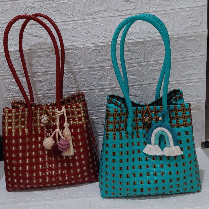 Tote Bag Jali Motif Vertikal Modern