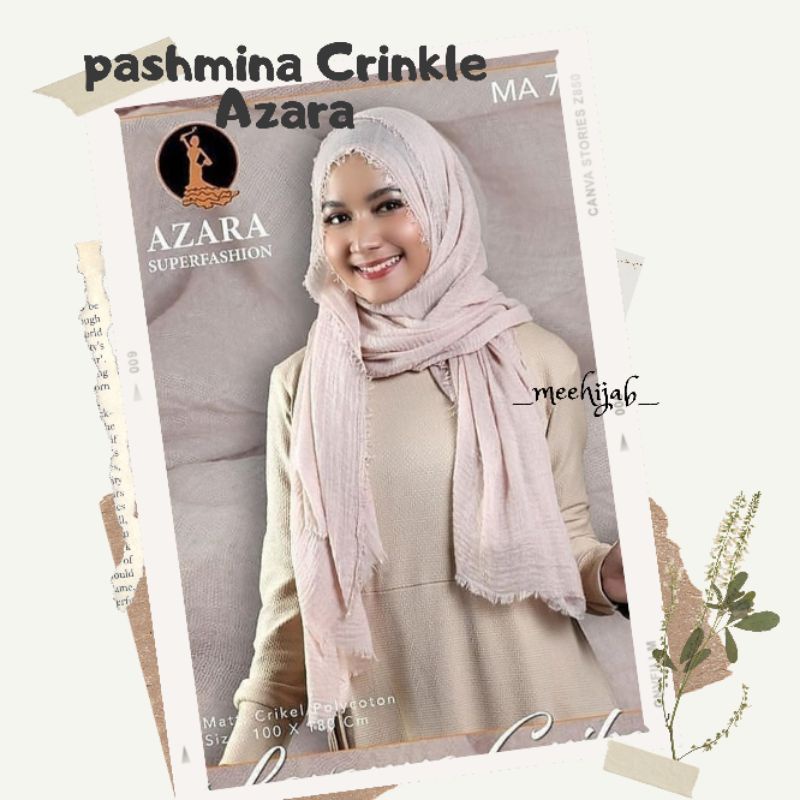 PASHMINA KUSUT CRINKLE SHAWL MURAH AZARA