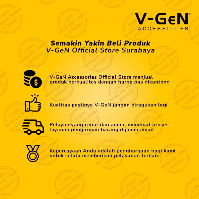 Headset Murah V-GeN VEP1-22 Wired Earphone Headset Premium Sound VGEN