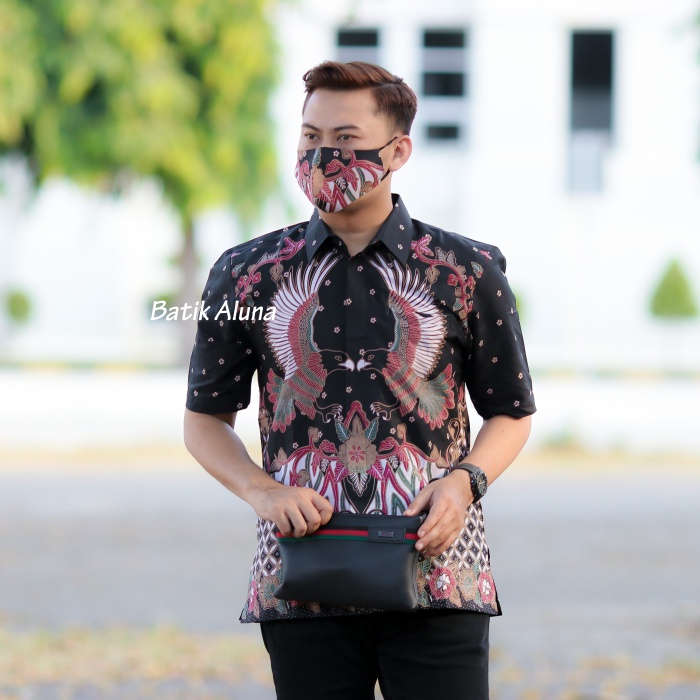 Atasan Batik Pria Lengan Pendek Premium Original Batik Solo PD 005