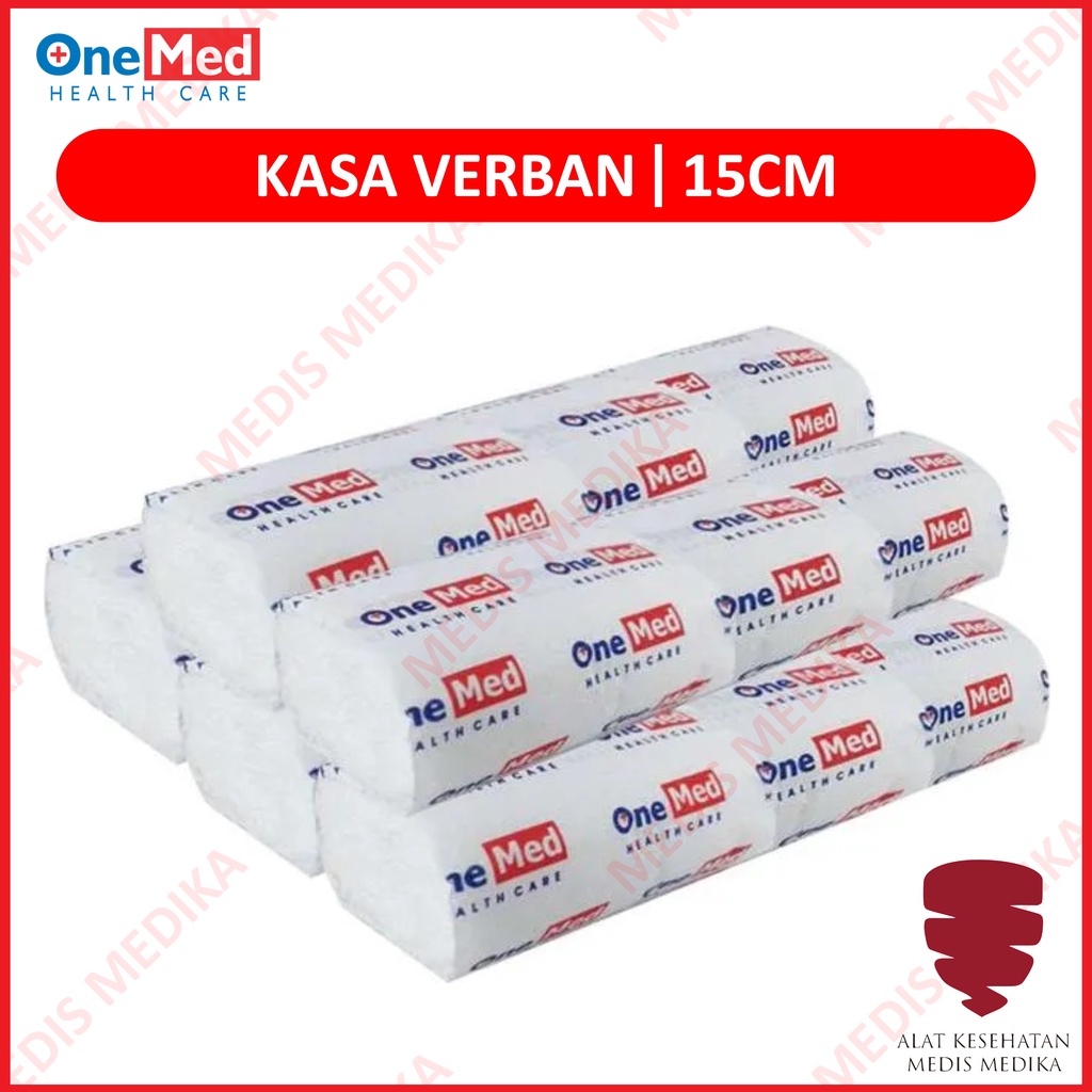 Kasa Verban Gulung 15cm Onemed p3k Kassa Kain Perban Pembalut Luka 15 cm 5 Roll