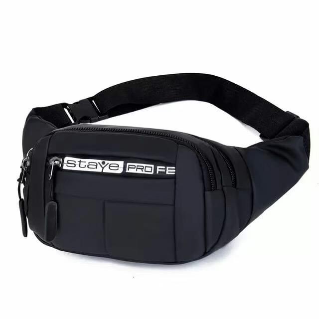 WAISTBAG PRIA ANTI AIR Selempang Multi Fungsi Terbaru