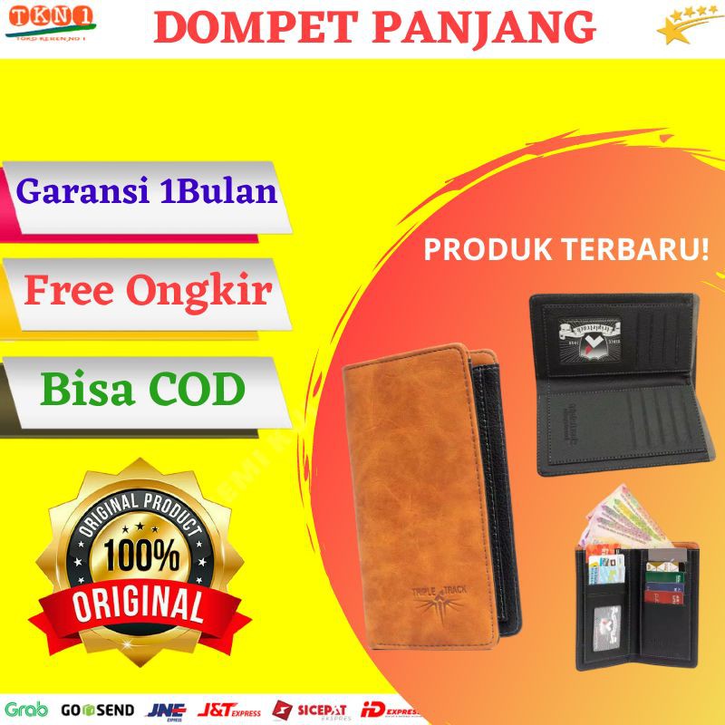 Dompet Lipat Panjang Pria Tempat Penyimpanan Slot Uang Dan Kartu atm Laki laki Terbaru Murah Keren
