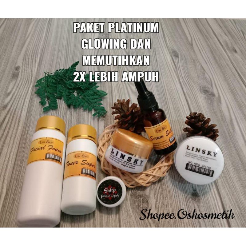 PAKET PLATINUM ISI 6 LINSKY GLOWING SERUM LINSKY