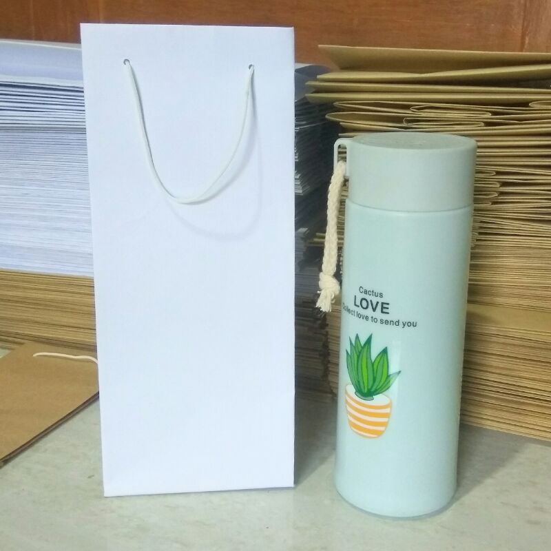 

PAPERBAG PUTIH POLOS | 12cm x 10cm x 35cm