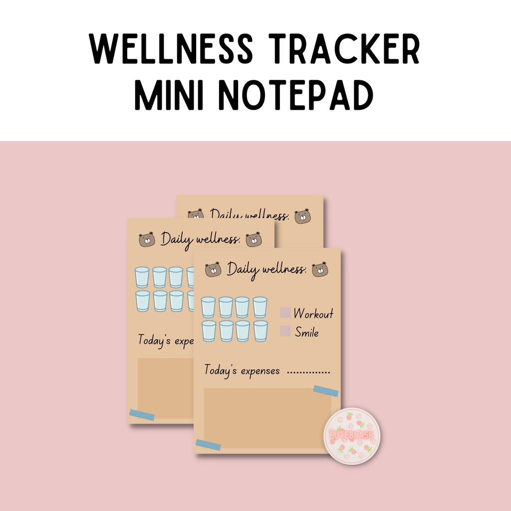 

Notepad Mini Kiyut Wellness Tracker