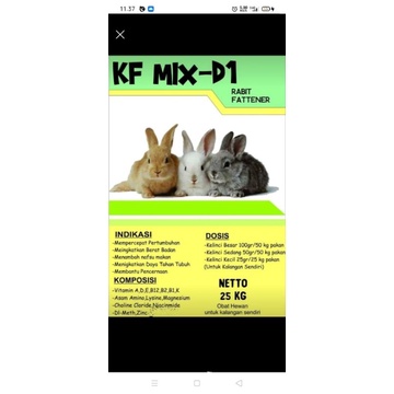 PREMIX PENGGEMUKAN KELINCI KF-MIX D1