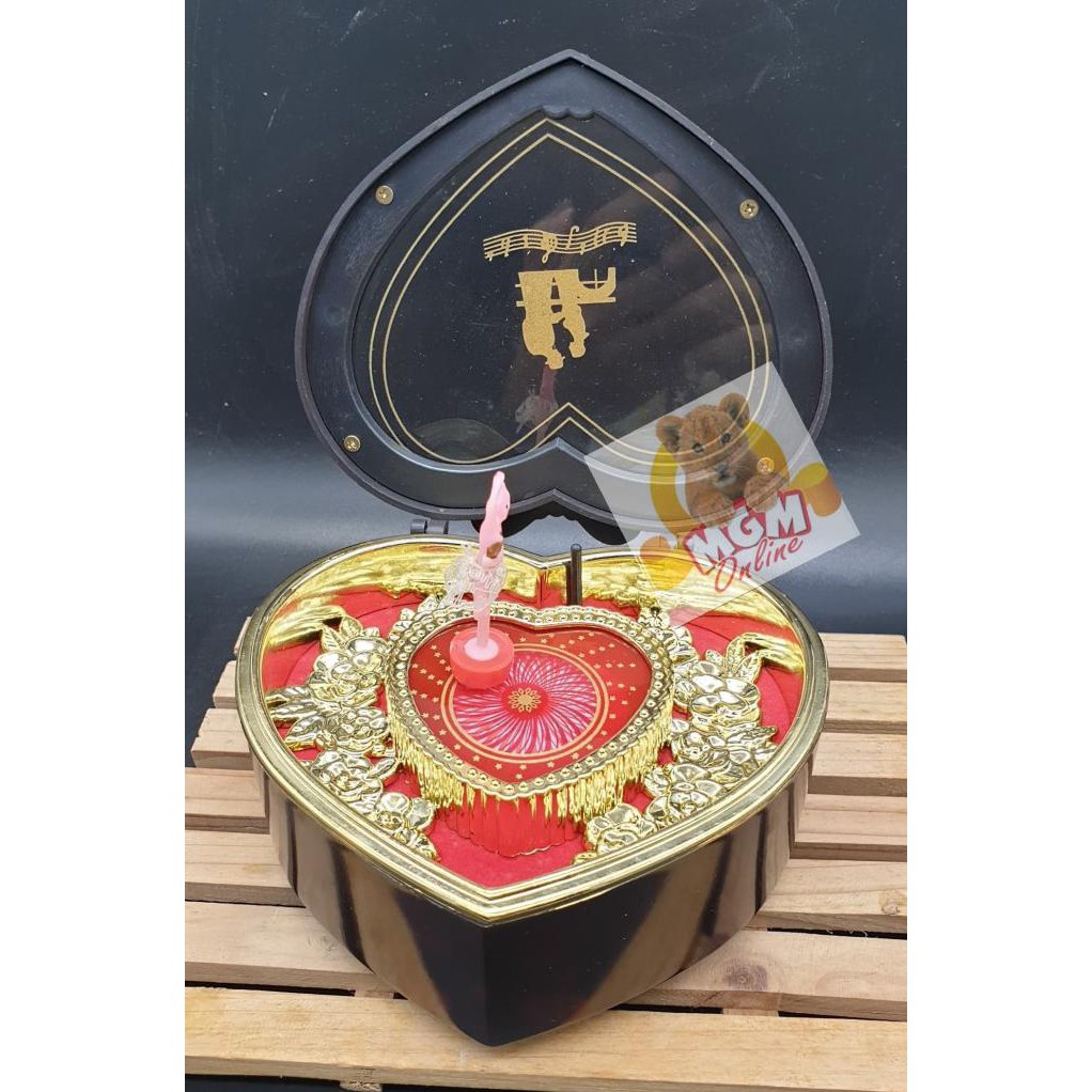 Kotak perhiasan / Kotak Music Love satu / Jewelry Music Box 9084