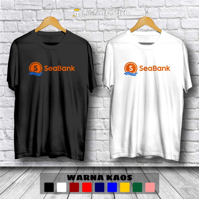 Kaos Seabank Logo Baju Distro Bahan Premium (TSF)