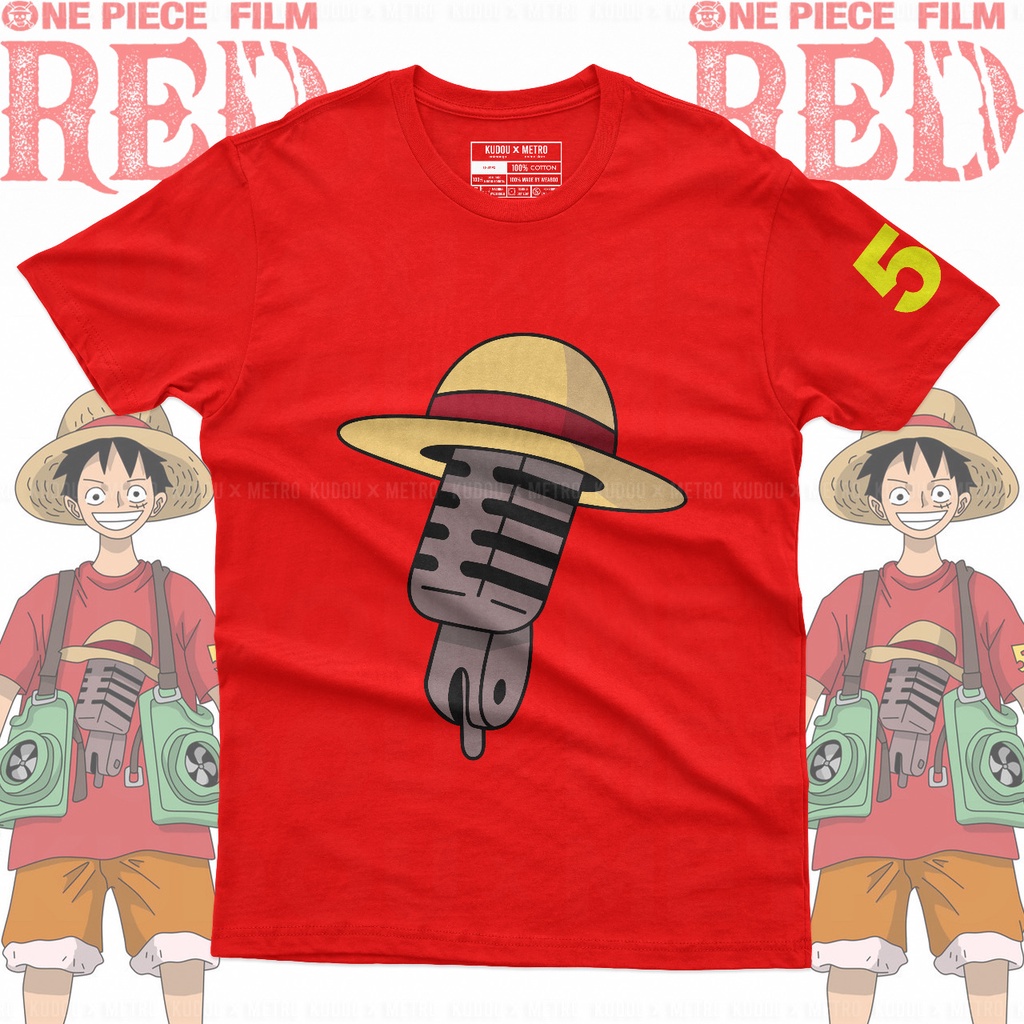 Kaos One Piece Film Red Idol Anime Manga Unisex Kaos Wibu