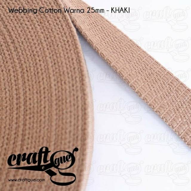 Webbing Cotton/Tali Tas Katun 25mm WARNA