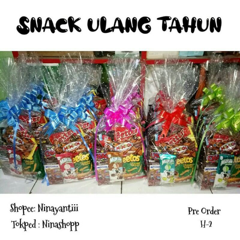 

Paket Snack Ultah / Bingkisan Ulang Tahun Murah Anak / Paket Birthday / Hampers