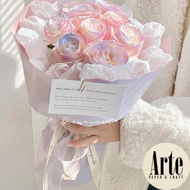 

Terbaik! 20 Lembar Gradient Pastel Kertas Polos Varian Warna Warni Buket Korea Bunga Flower Wrapping Paper Kado P.SHXL