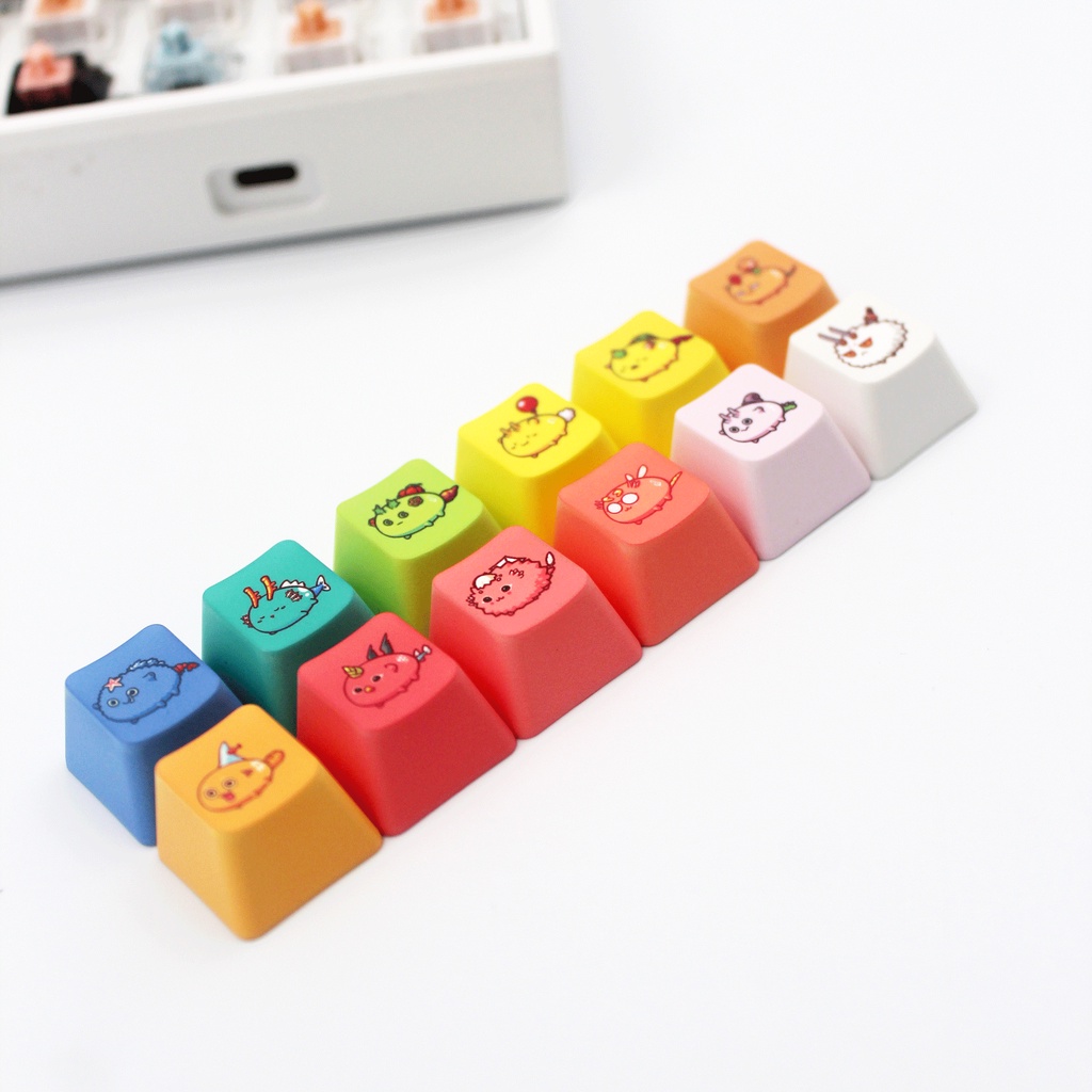 Axie Infinity OEM Profile PBT Sublimation Decoration Personality Keycap