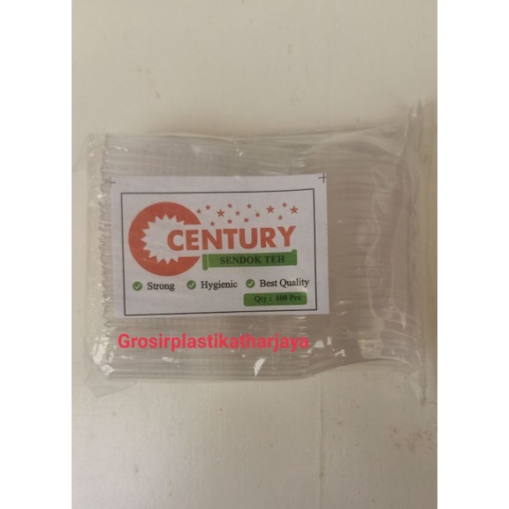 Sendok Teh Plastik Bening Murah Century