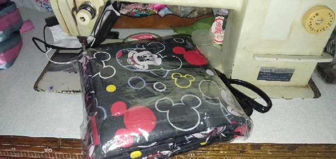 Bahan Sprei Meteran Katun Micro Motif Mickey Mouse (per 0.5m)