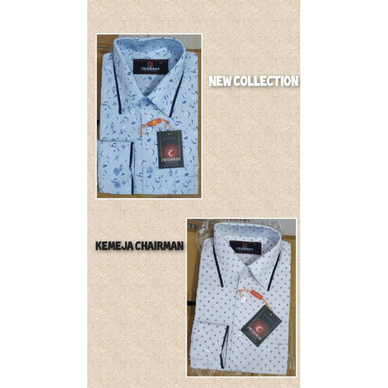Kemeja Pria Lengan Panjang Chairman Motif Terbaru