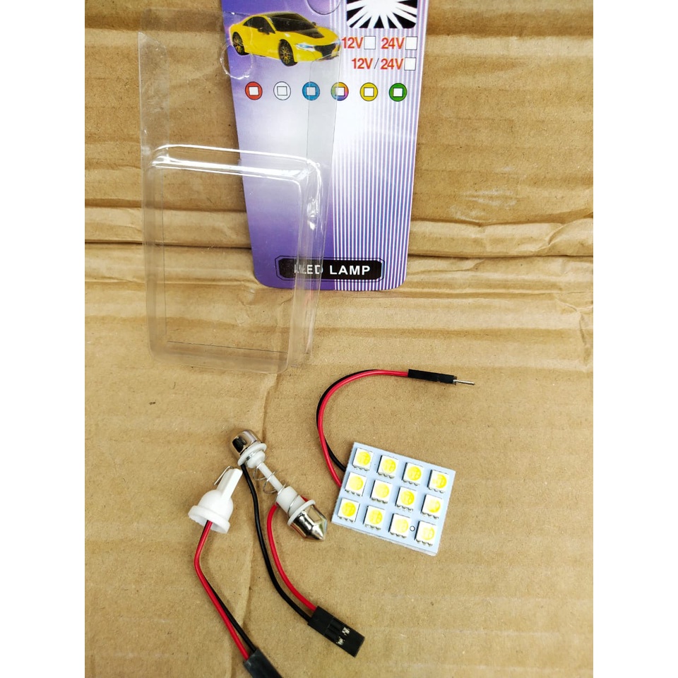 Lampu plafon mobil 12 Titik / 12 led mobil / lampu led plafon interior mobil lampu kabin mobil