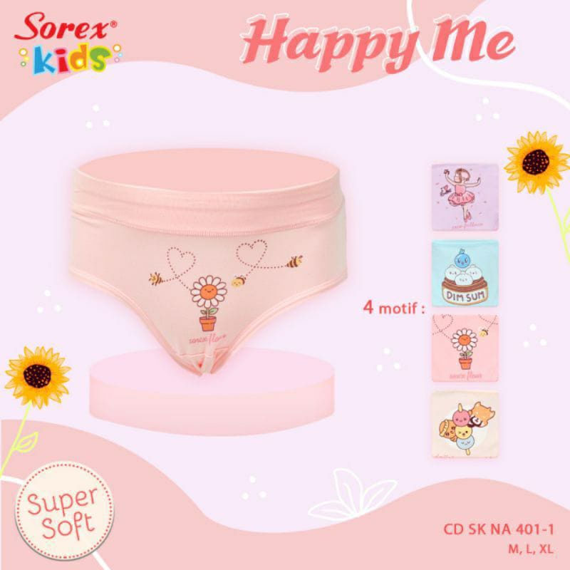 Cd Anak Cewek Sorex NA 401 / NA 402 Segitiga | Cd Anak Perempuan Motif |tx