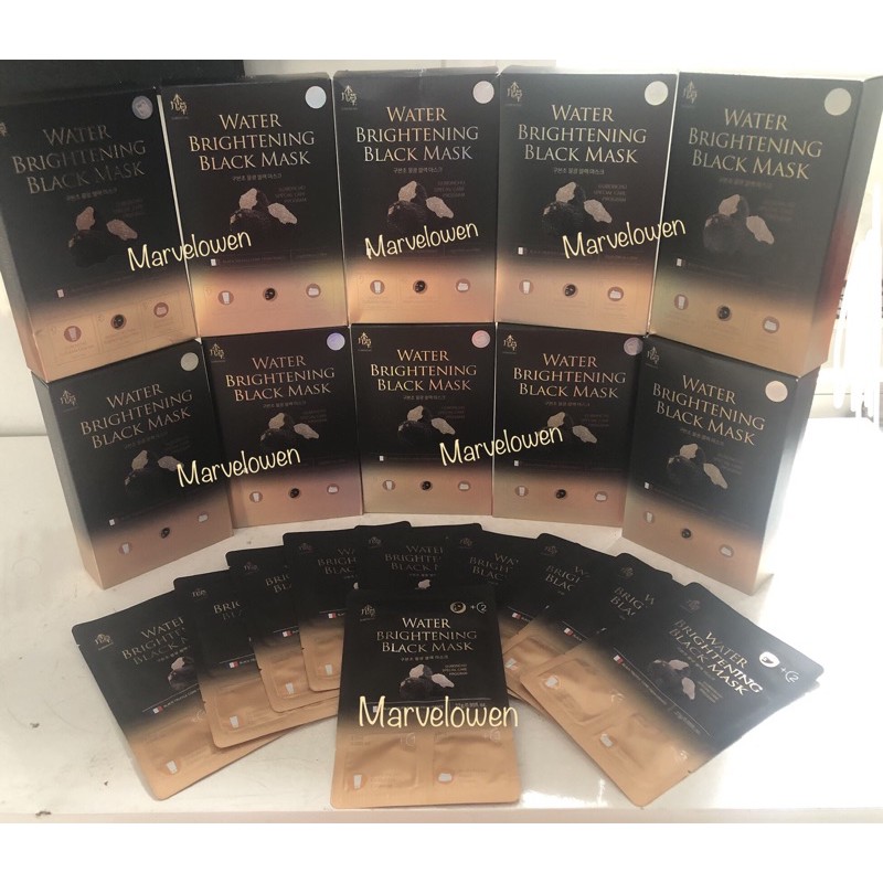 UGB- GUBONCHO MASKER WATER BRIGHTENING BLACK MASK ORIGINAL ASLI KOREA