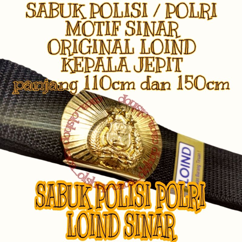 SABUK PDH POLRI LOIND GESPER POLISI