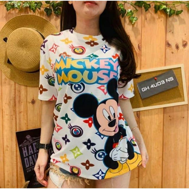 kaos mickey disney ori gucci