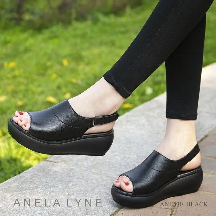 ANELA LYNE SANDAL SLOP WEDGES SEANNA ANE330 ORIGINAL