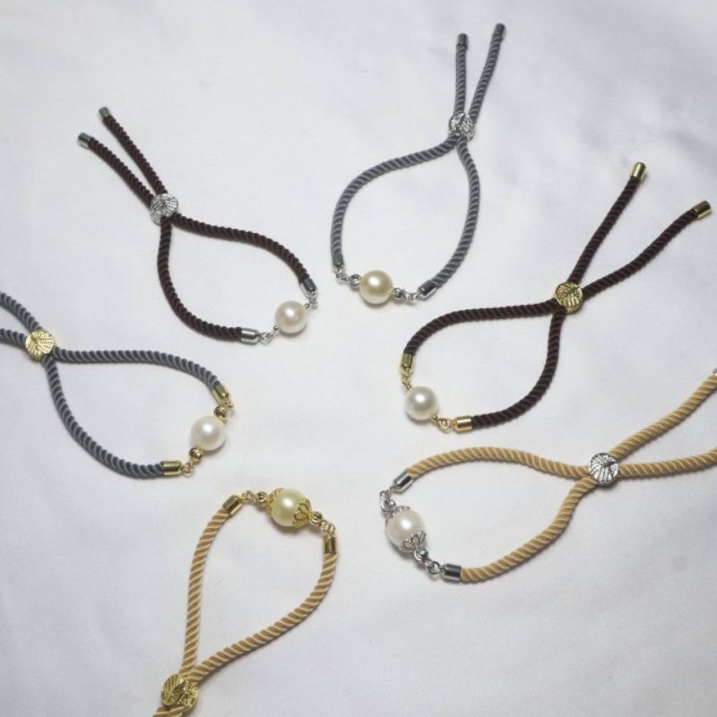 Gelang Tali Mutiara Laut bersertifikat, asli mutiara Lombok