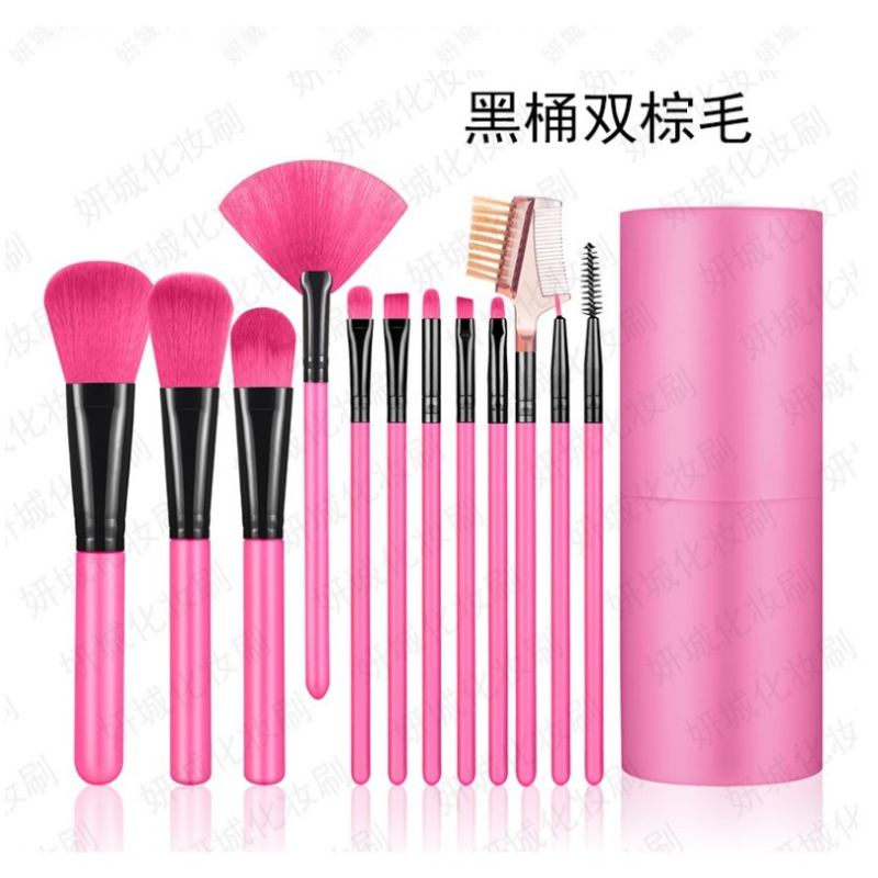 [COD] 12 in 1 Kuas Make Up Set / Make Up Brush Set Import / Kuas Bedak Make Up Tools