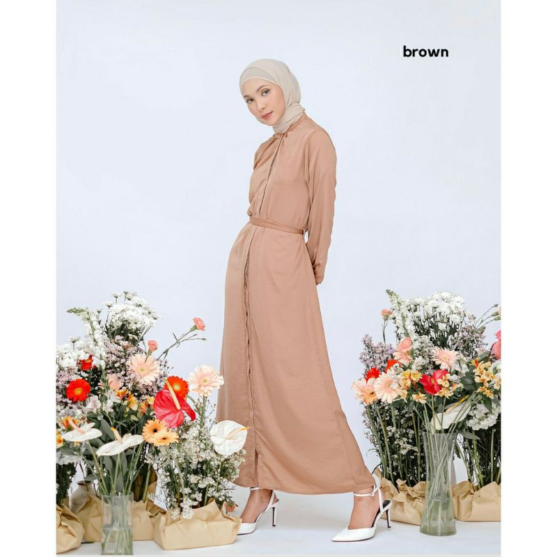 Luna Dress By Atkey (Brown, L)