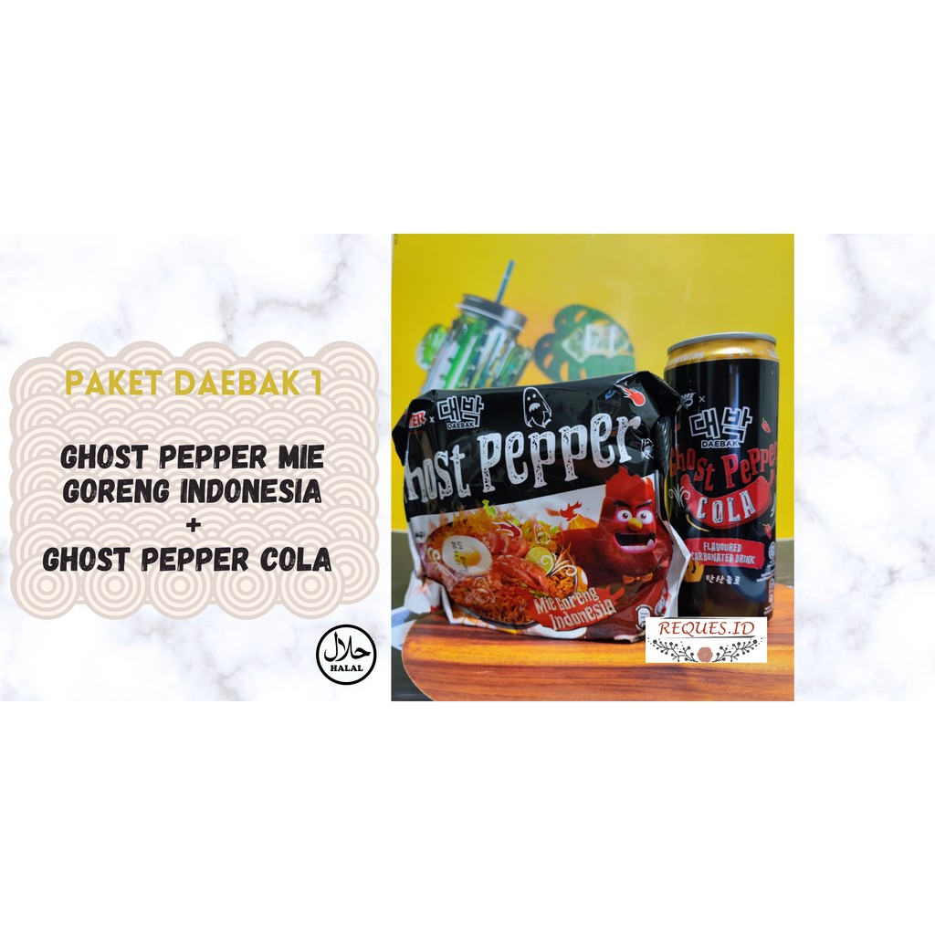 COMBO DAEBAK 1 GHOST PEPPER MIE GORENG INDONESIA x GHOST PEPPER COLA