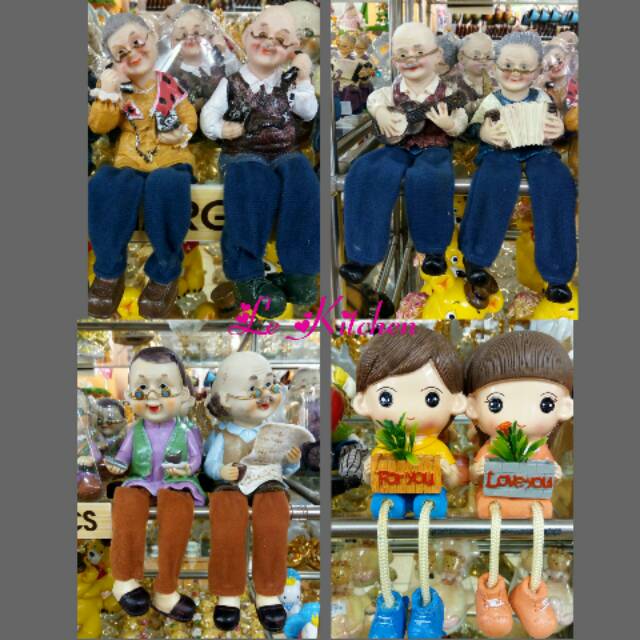 Patung COUPLE kakek nenek